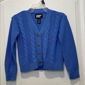 Lands' End Vibrant Blue Knit Sweater size XXS 2-3 years